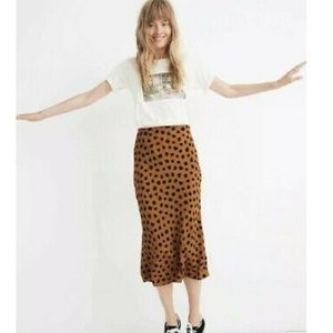 NWT Madewell Midi Slip Skirt in Painted Spots 4
